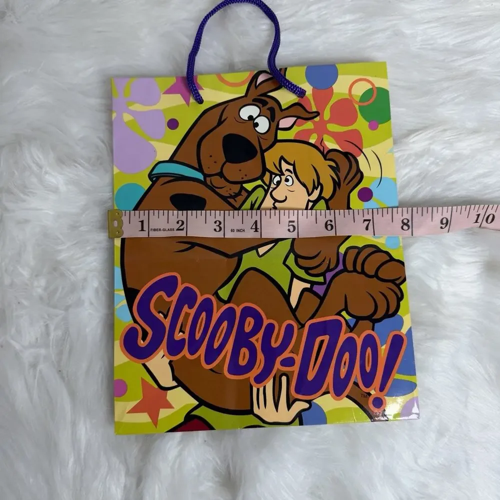 Scooby Doo Gift Bag Vtg Retro Flowers Colorful Shaggy Medium Y2K Hallmark 1997